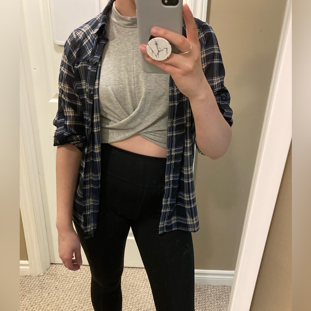 Blue Plaid Shirt